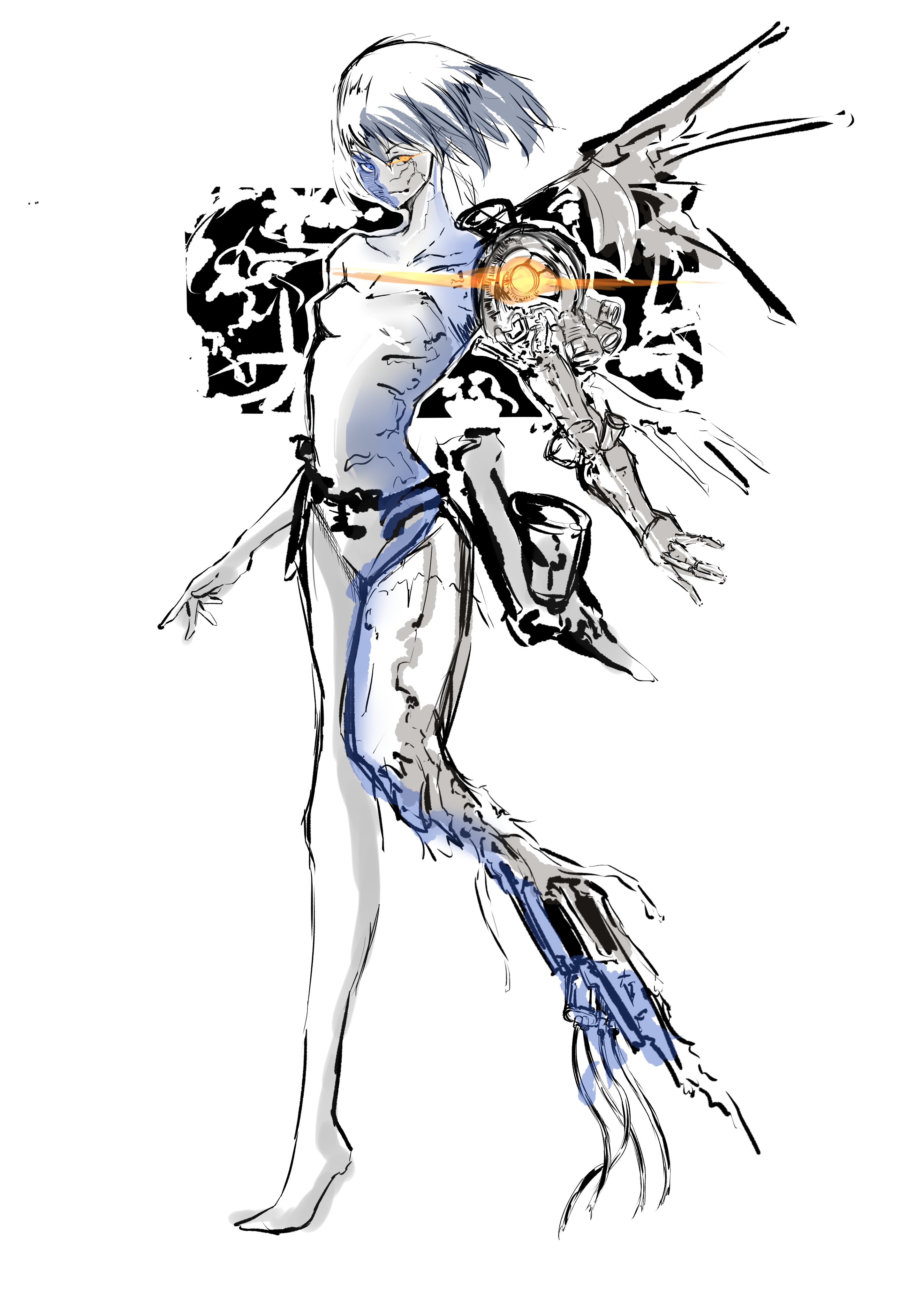 柴サーモン アンドロイド ガール イラスト かっこいい ロボット T Co Vv1pjipv9i Twitter