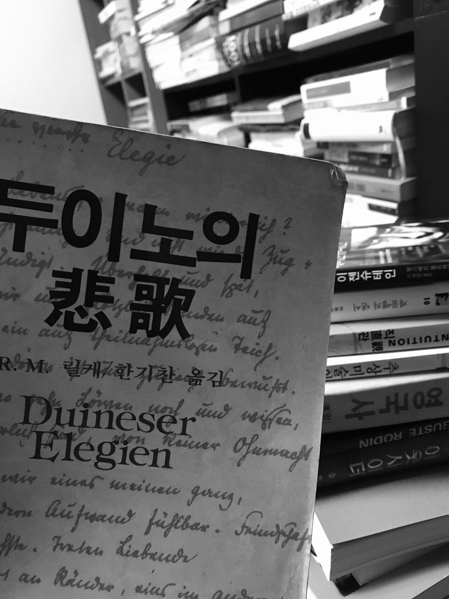 온 방을 다 뒤집어서 드디어 찾았다... 이 귀절 하나 때문이었다...
"성숙밖에는 다른 할 일이 없었던 이들을 위해...우리 홀로 갈 때, 영속을 즐기며 세계와 장난감 사이 중간에 서 있었노라."