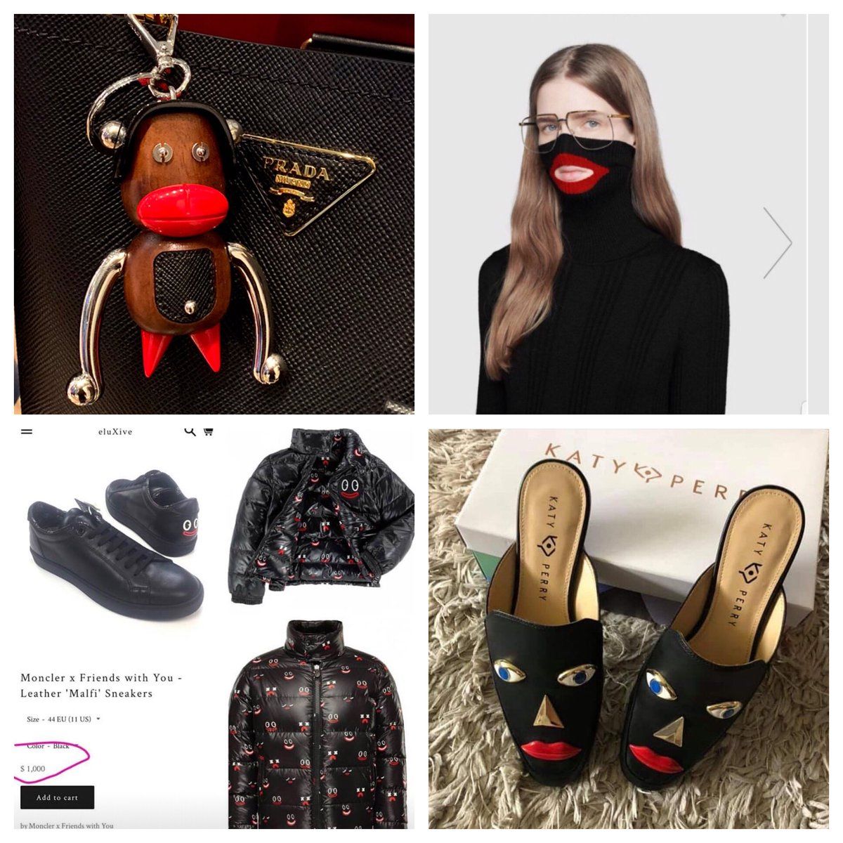 prada blackface shoes