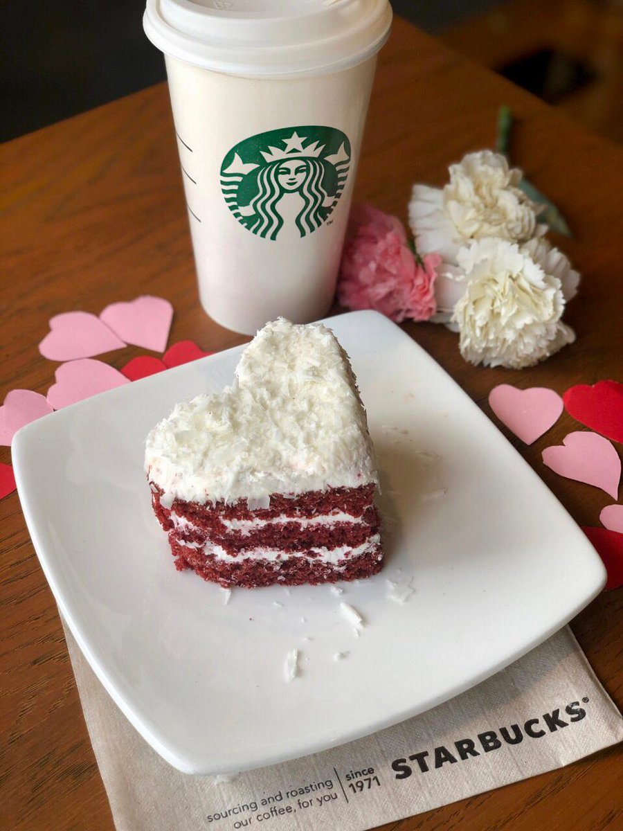 Starbucks India Sur Twitter We Will Treat You To This Special Red Velvet Cake In Just 3 Steps 1 Tag The Person You Want To Go With On A Starbucksdate 2