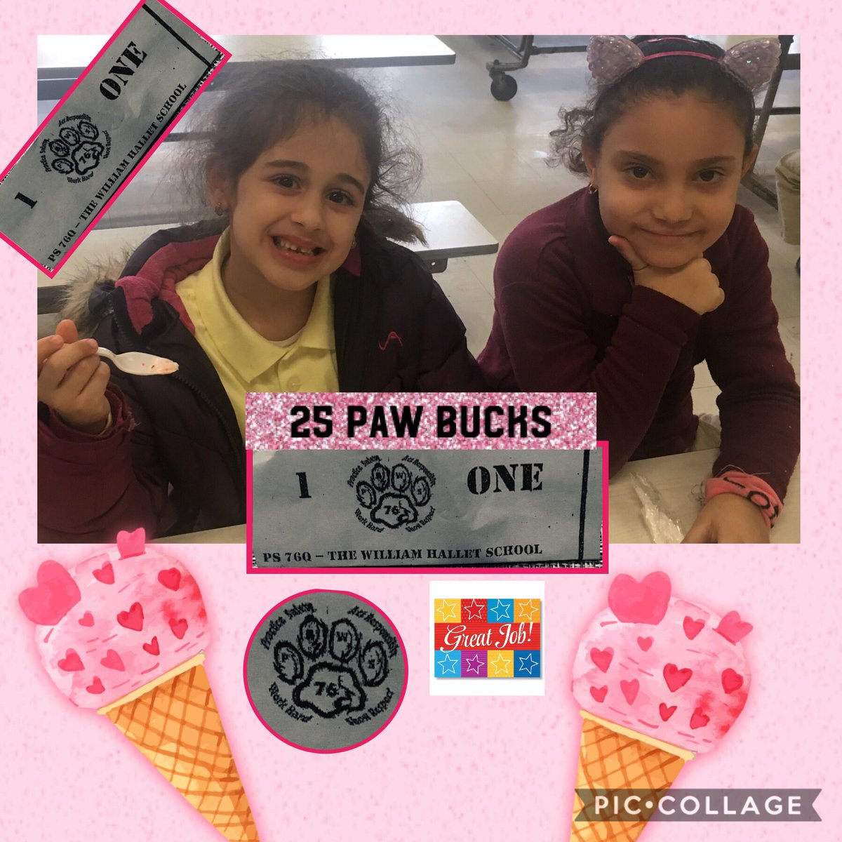 We loved our ice cream party with Ms. Rizzi!!!