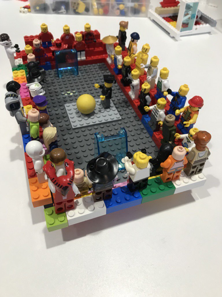 Teamspiritsoton's tweet image. Lego-Tastic fun today with superstars from @Sotonchildhosp on Piam Brown. #AnfieldStadium #Towerchallenge