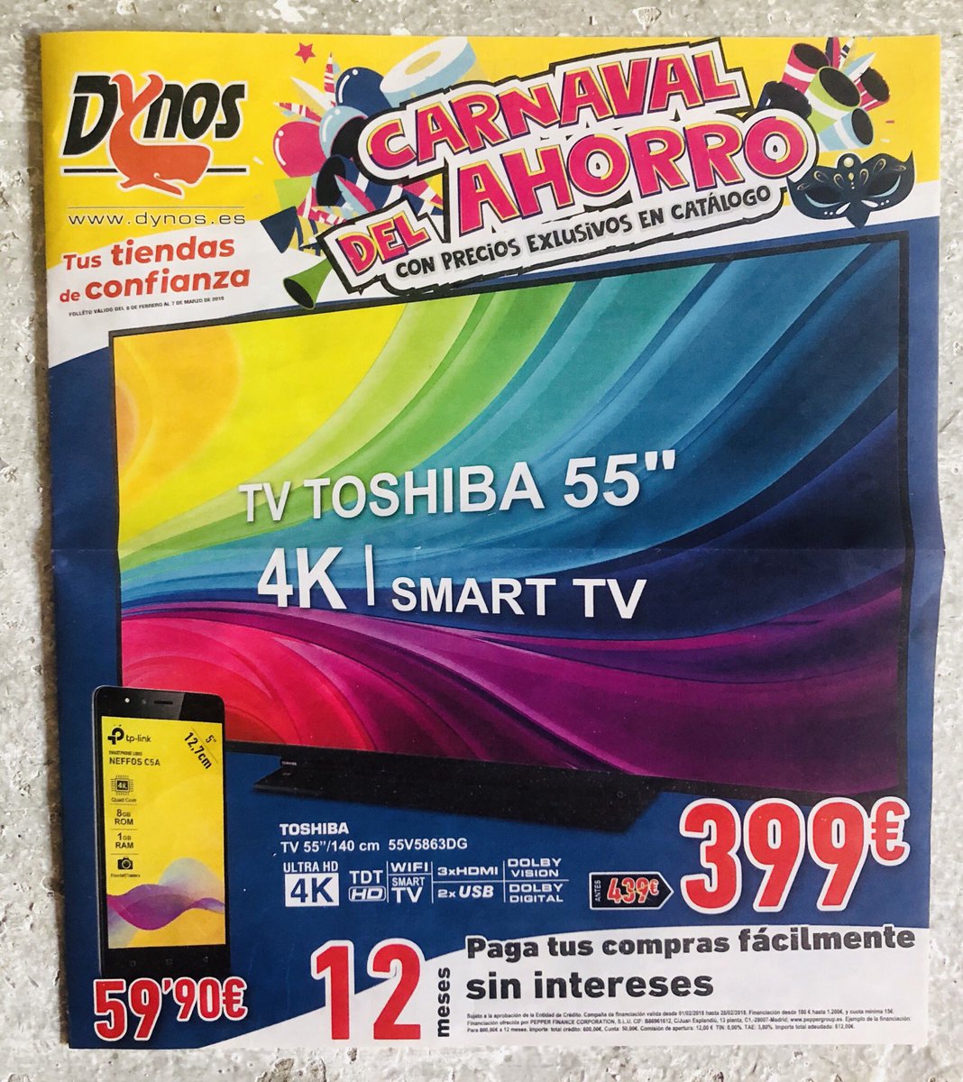 nLineaConTeruel's tweet image. Nuevas ofertas en DYNOS TERUEL hasta el día 7 de Marzo. #dynos #televisiones #móviles #informática #drones #pequeñoelectrodoméstico.