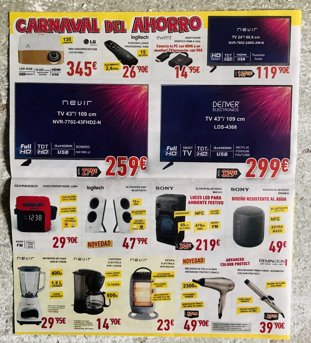 nLineaConTeruel's tweet image. Nuevas ofertas en DYNOS TERUEL hasta el día 7 de Marzo. #dynos #televisiones #móviles #informática #drones #pequeñoelectrodoméstico.