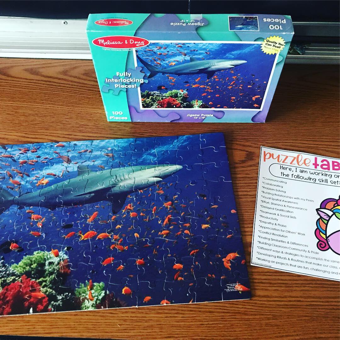 elissagravanda's tweet image. First two puzzles on our new #PuzzleTable were done SO fast! Now, we’re trying a more challenging, 300-piece Harry Potter puzzle! 🧩 thank you, @hellojenjones! I finally got the motivation because of your sign! #HappyClassrooms #608Kids