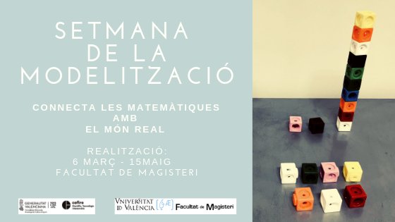 GVAeducacio's tweet photo. 🧮 Inscriu-te a la "Setmana de la modelització. Reptes per a connectar les Matemàtiques amb el món real" que es realitzarà del 6 de març al 15 de maig a la facultat de Magisteri de la Universitat de València.
💻 Més informació i inscripcions: https://t.co/qYiICXkrMh https://t.co/XAV4ROMJtm