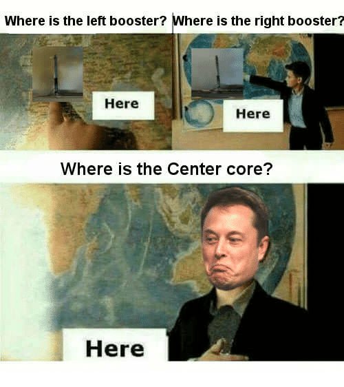 People_Of_Space's tweet photo. When your favourite meme of 2018 was the #centrecore meme
#justspacethings
@SpaceX #SpaceX #SpaceXFleet #falconheavy #falcon9 #Rockets #MEMES https://t.co/vFzkO9ecZu