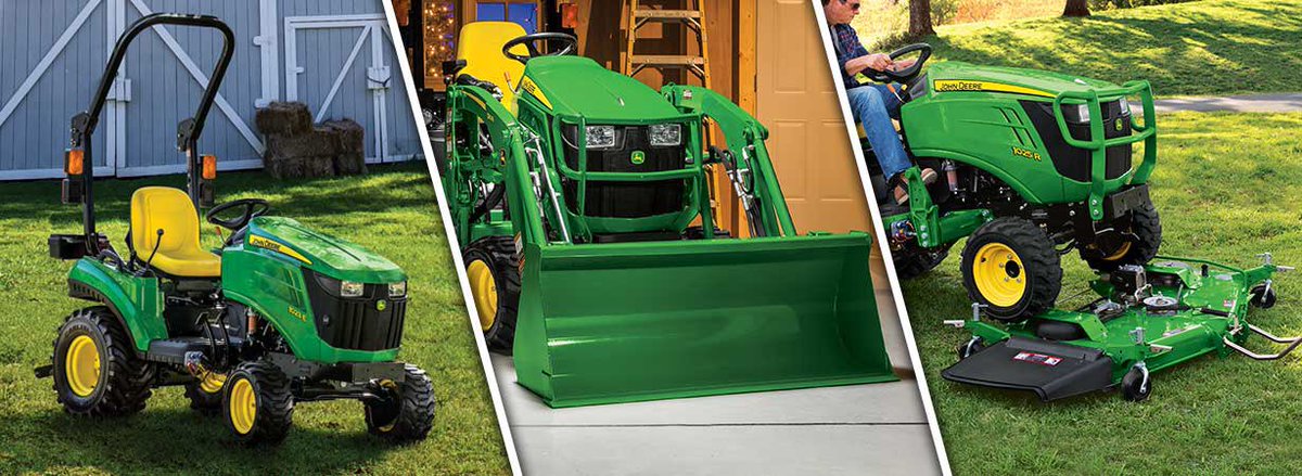meade_tractor's tweet photo. John Deere 1023E Starting at $97 Per Month! Add a Loader for $28 Per Month and the Mowing Deck for $20 Per Month! See Meade Tractor for complete details. #1023E #JohnDeere #TractorPackage https://t.co/eYPFXwldjU