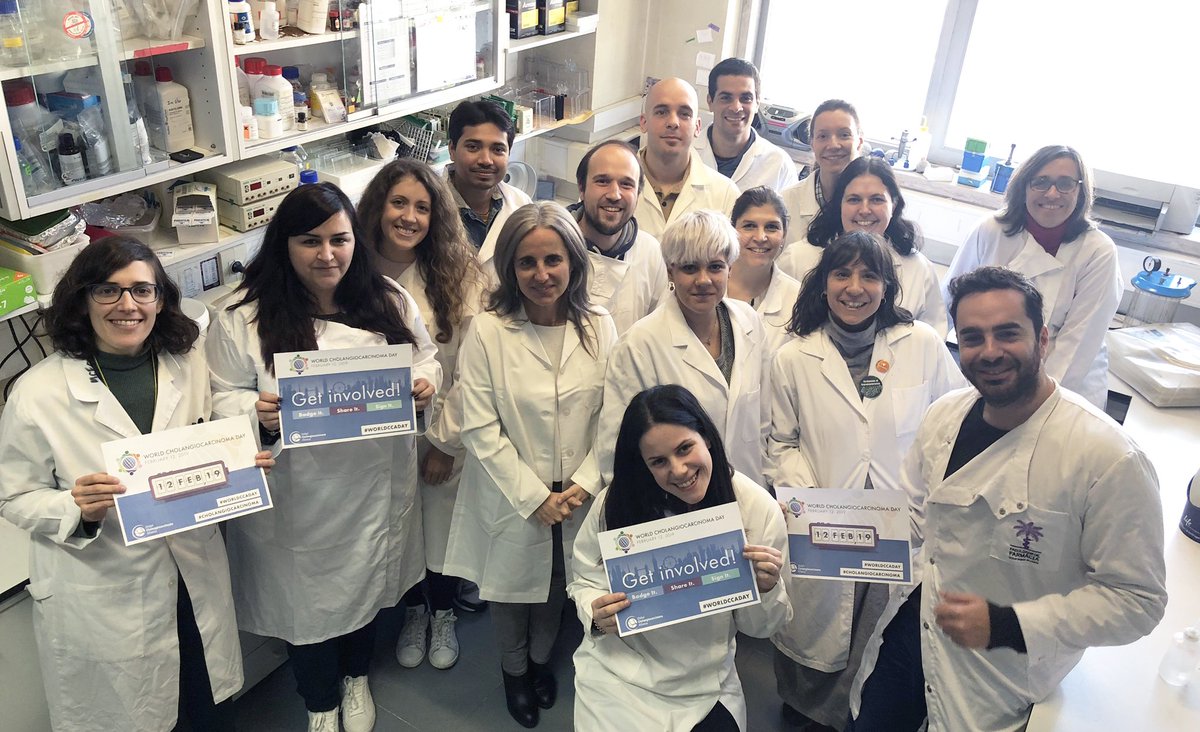 Our lab @iMedULisboa is proud to join @CCA_Alliance on @WorldCCADay 2019 and help to raise awareness for #Cholangiocarcinoma !! 🤜🏼🤛🏼 
#BileDuctCancer #CancerAwareness #WorldCCADay