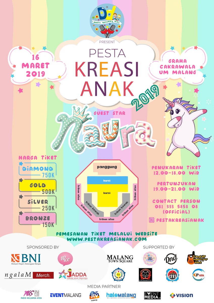IkaAnggreini's tweet photo. Siapa yang belum punya tiketnya nih ??? yukk segera hubungi official kami..bakal ada penampilan spesial dari Si cantik Naura lho...kami tunggu yaaa... https://t.co/sHnzzZ5Ow7