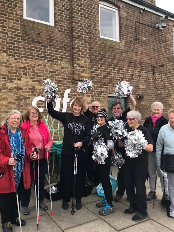 Thanks to <a href="/silverfitorg/">silverfitorg</a> for keeping over 45s(!) on their toes with activities in lovely <a href="/BurgessPk/">Burgess Park</a>