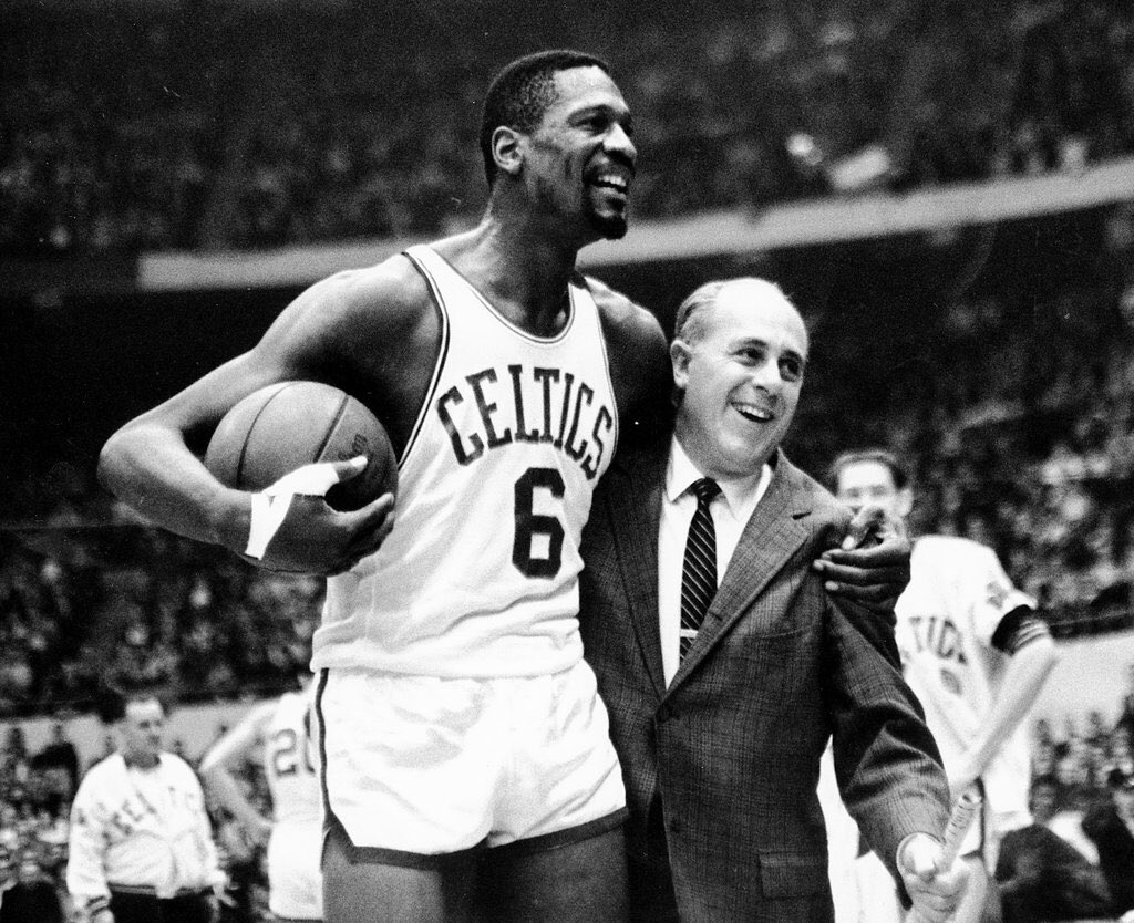 BradStevensTeam's tweet photo. Happy 85th Birthday to Medal of Freedom Recipient, 11x #NBA Champion and Captain of the #Boston @celtics, Mr. @RealBillRussell. #Leadership #RussellRules #6 https://t.co/VH9Buy0RYZ