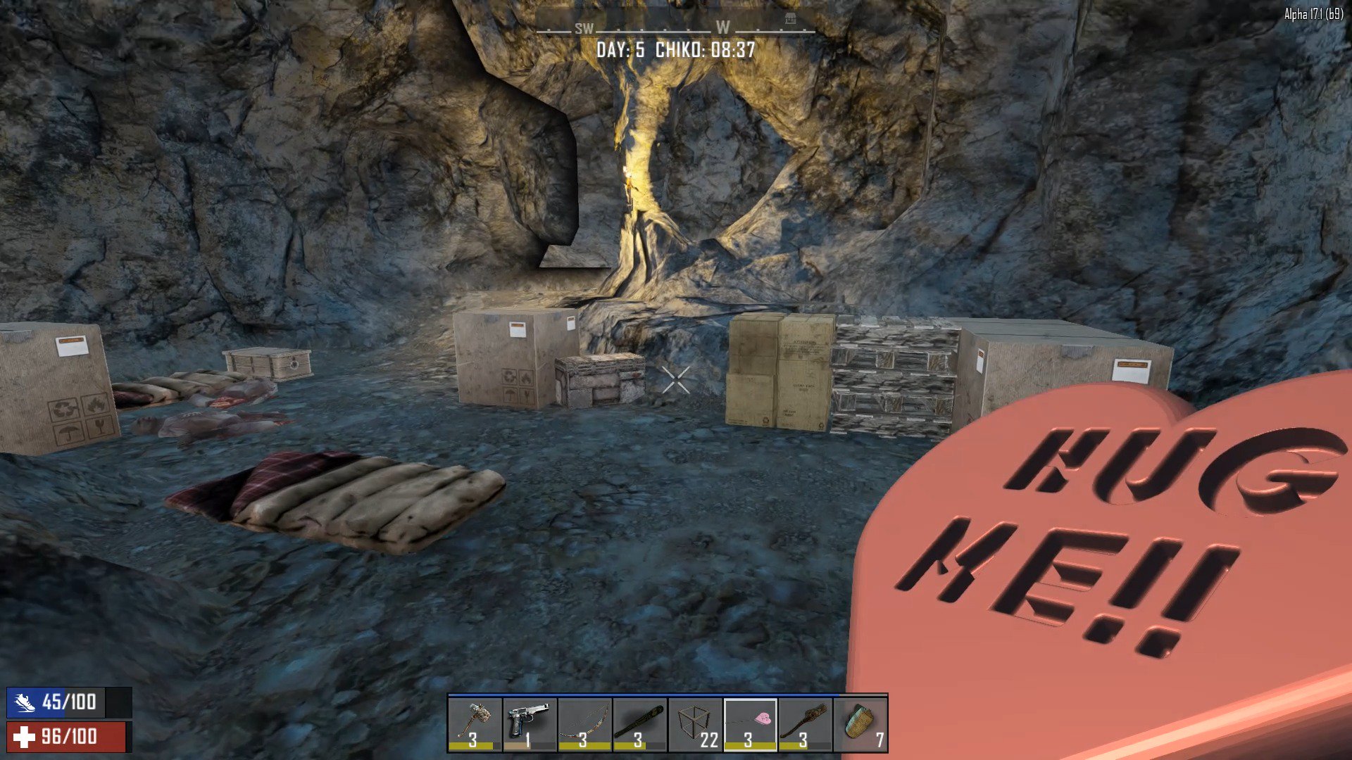 いい人じゃない 7days To Die バレンタイン仕様のスレッジハンマー Hug Me いい人じゃない 7days To Die バレンタイン仕様のスレッジハンマー Hug Me
