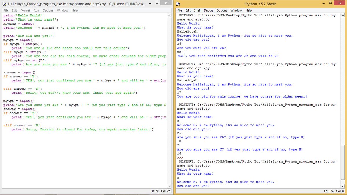 Halleluyah25's tweet image. And i was just revising #Python from scratch, doing it all over like a newbie...kinds fun having those errors all over...
#Pythom #AI #ML #DataScience
