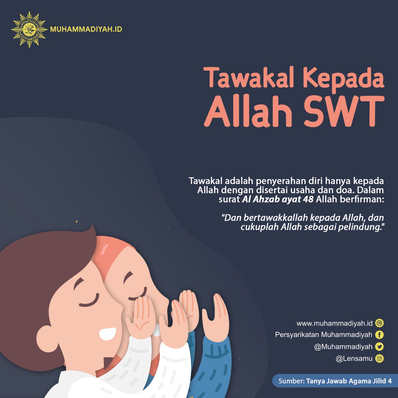Muhammadiyah On Twitter Berserah Diri Kepada Allah Subhanallahuwata Ala Bukanlah Semata Mata Hanya Pasrah Dan Tidak Melakukan Suatu Apapun Sehingga Untuk Mencapai Tujuan Yang Kita Harapkan Hendaklah Selalu Diiringi Dengan Usaha Dan Doa Islam