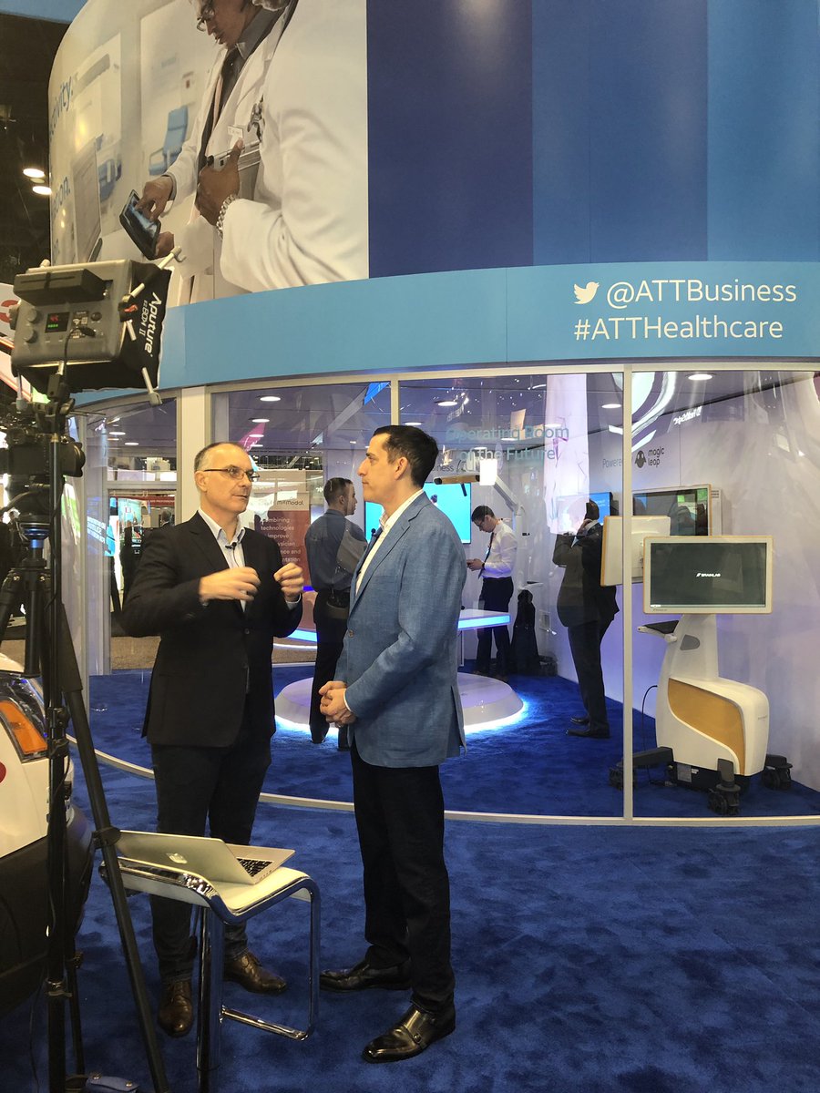 sstoesser's tweet photo. Kicking off at #HIMSS19 with @RodCruz88 &amp; @dez_blanchfield Video #ComingSoon #BehindtheScenes #ATTBizLife #ATTHealthcare https://t.co/j3ghmhZ08d
