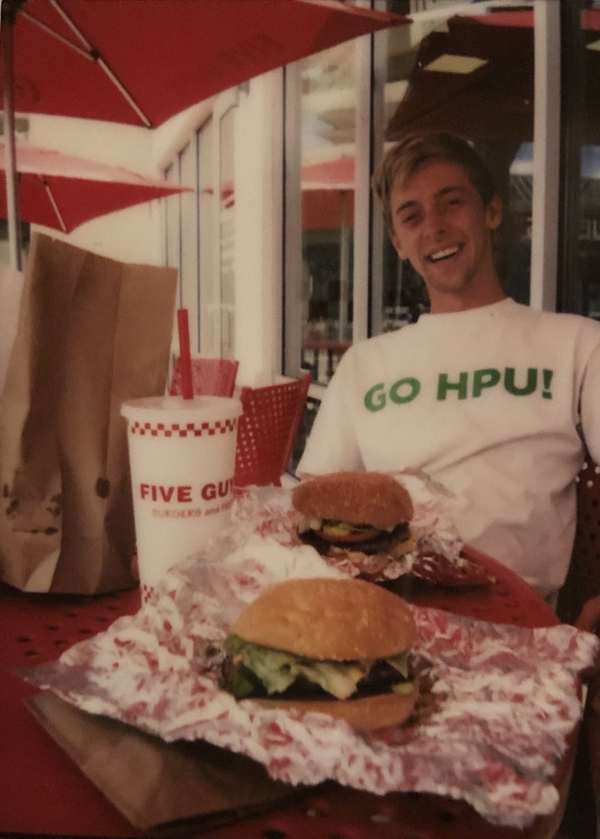 remember when @joeshmo5555 was the face of @FiveGuys AND @HPU #itookthis