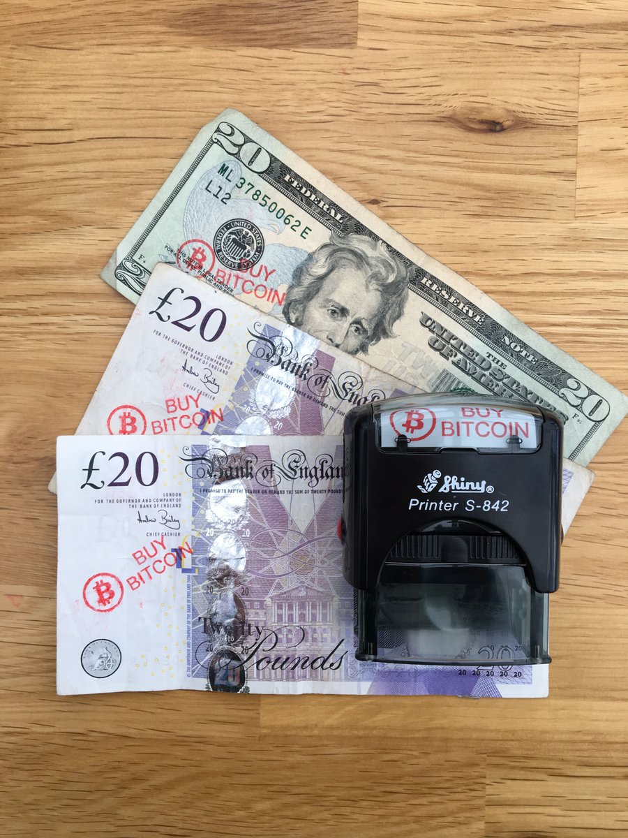 To celebrate 1 year since our launch we're giving away 5 of these brilliant 'Buy Bitcoin' custom stamps.

Simply RT, Follow &amp; Tag 2 Friends. Winners will be announced on the 15th Feb.

Stamp your dirty FIAT and help spread real-world adoption.

cryptoemporium.eu/product/buy-bi…