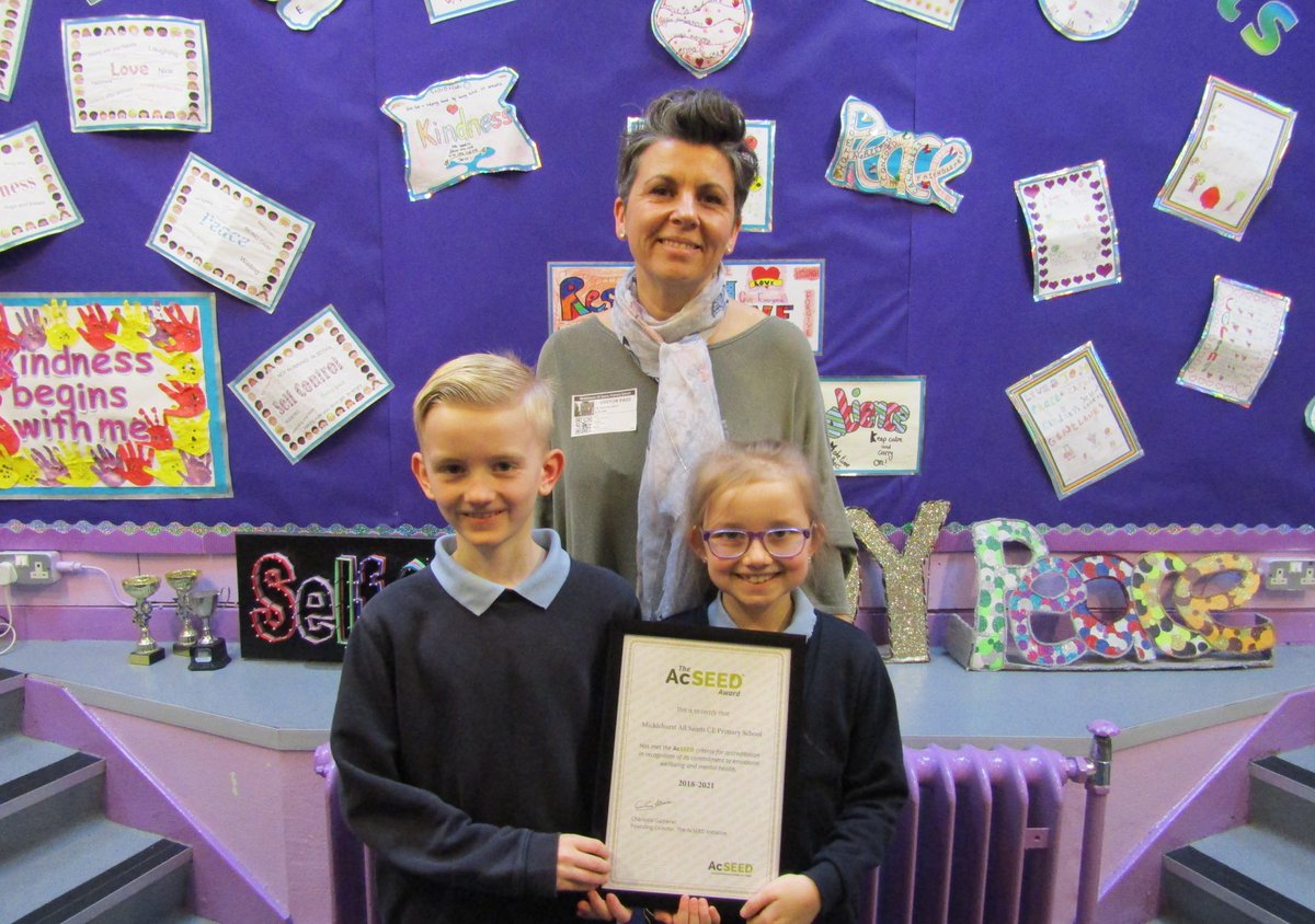 TOGMind's tweet photo. Micklehurst All Saints CE Primary has become the third school in #GM to receive #AcSEED accreditation!
A very big #congratulations to the school, the award is a symbol of all the hard work shown by the teachers and staff. https://t.co/v2oMncCjFS