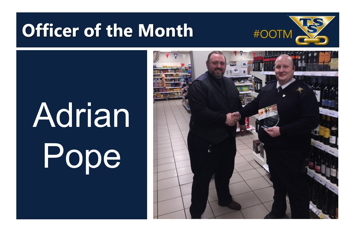 totalsecurity__'s tweet photo. Congratulations to Adrian Pope who received the 'Officer of the Month Award!'
Awarded in recognition of your excellence and willingness to go the extra mile daily!
Keep up the great work Adrian!π
#tssteam #officerofthemonth #retailsecurity #security #OOTM https://t.co/bXT68jNmXW