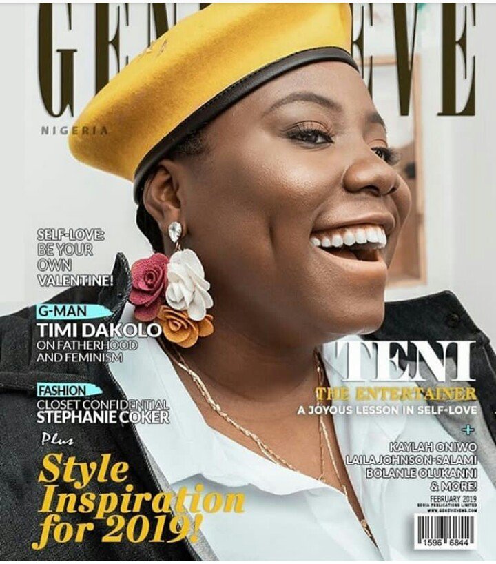 TweetNaijaBlog1's tweet photo. Teni the Entertainer covers Genevieve Magazine. Beauty Cover!

#TweetNaijaBlog
#TNB
#Tenitheentertainer https://t.co/HdFFi8WYzP