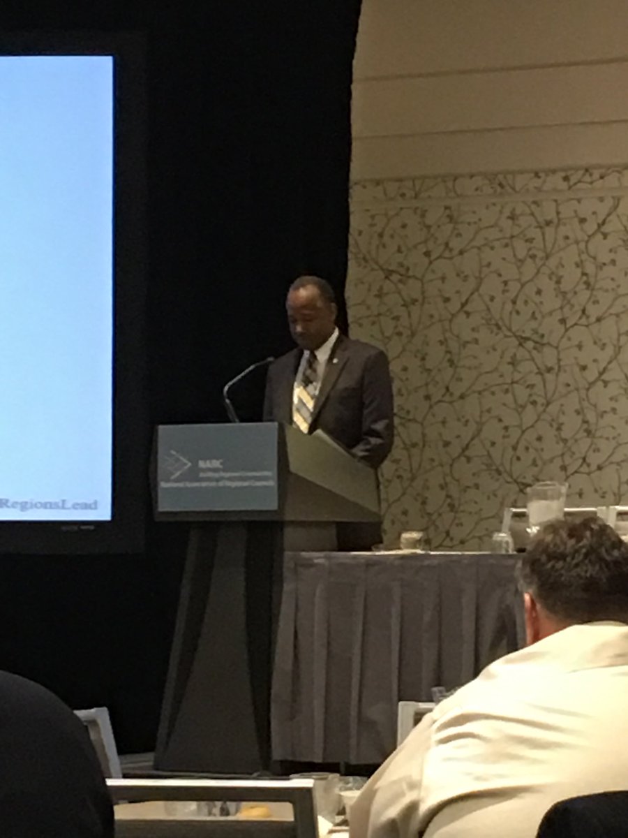Hearing Ben Carson speak this morning about the U. S. Department of Housing and Urban Development. We are here in DC with our DETCOG delegation.