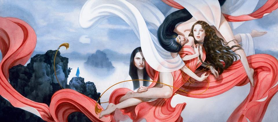 BeautifulBzarre's tweet image. Have you read the AMAZING #KushielsDart series by #JacquelineCarey? If so you will love this superb artwork created for the dust jacket cover of &quot;Kushiel&apos;s Chosen!&quot; by #TranNguyen featured in Subterranean Press&apos; limited edition release of the #book.

#beautifulbizarre #watercolor