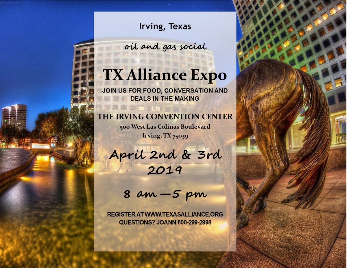 TalkTexasOil's tweet photo. We want to see you there for the premier #oilandgas event of the season. @TexasAllianceEP speakers talk #water #production #regulation #legislation #investing #makingdeals

REGISTER NOW https://t.co/GV1CU7MgPZ
#Exhibit spots available. Grab your's #TODAY https://t.co/rawRSO9AQF
