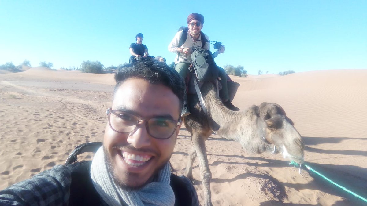 FirstMarrakechT's tweet image. On 2 days desert tour to #ErgLihoudu desert 🌅🌅
Fun time with #FirstMarrakechTours driver Abdelilah 😎
Group of friends has good Sahara desert moments, 🐪🐪
contact us: contact@first-marrakech-tours.com
#travel #Morocco #vacation #Tours #desert #sahara #World #camels #explore