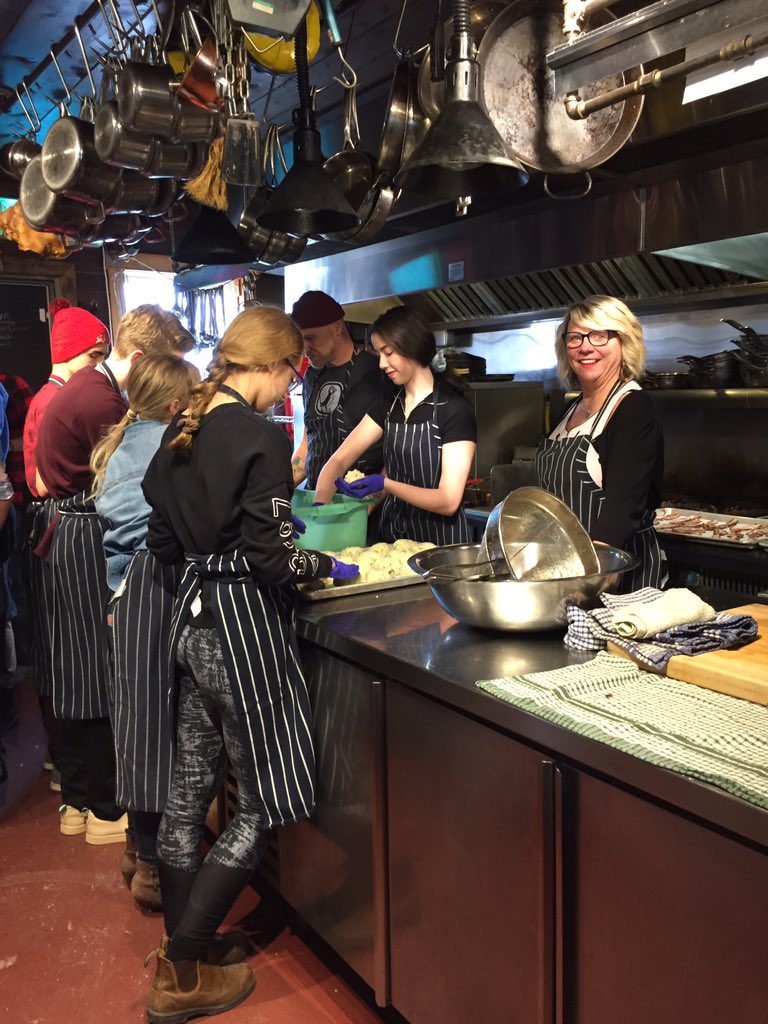 HardyWilhelmena's tweet image. Exciting times at Holy Heart as they launch the Culinary Arts 2019 certificate @Mallard_Cottage Thinking outside the box! @hhmoffice1 @NLESDCA #DeepLearning #studentengagement #culinaryarts