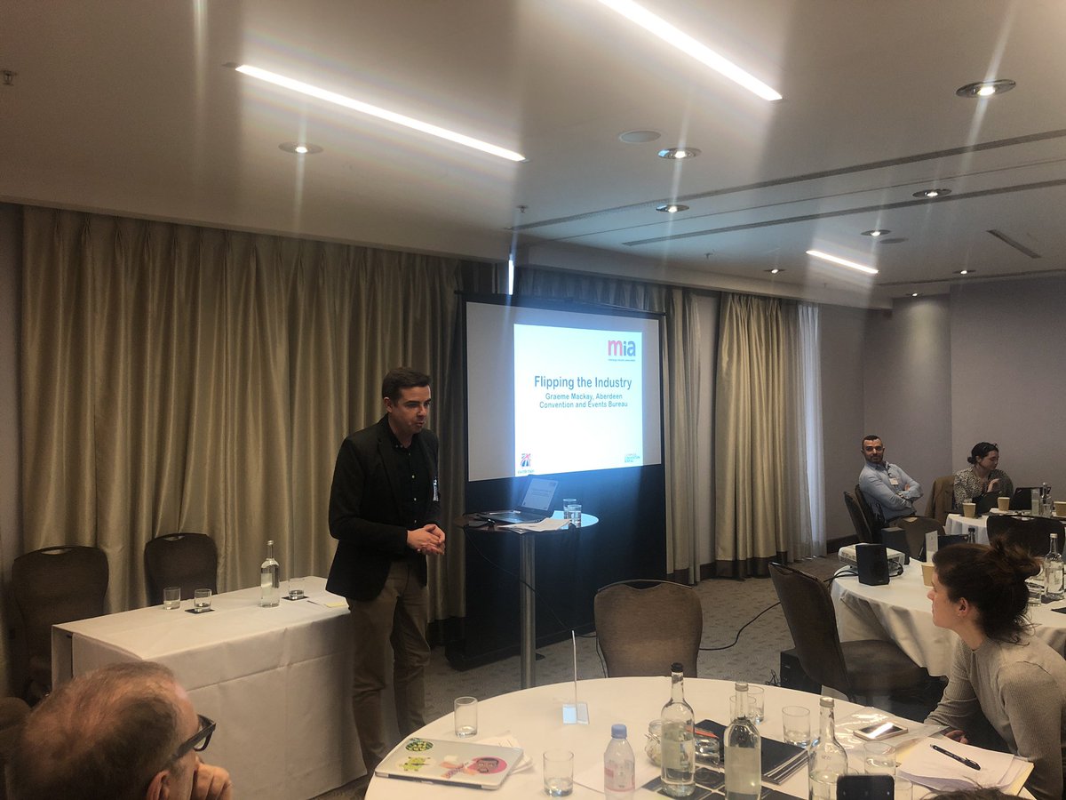 MIAuk's tweet photo. Last session of this year’s #MiaDestinationsSummit, looking at how destinations can flip the traditional model of attracting #meetings and #events and become an industry disrupter with @meetaberdeen 🔄 https://t.co/6RqfWjefMC