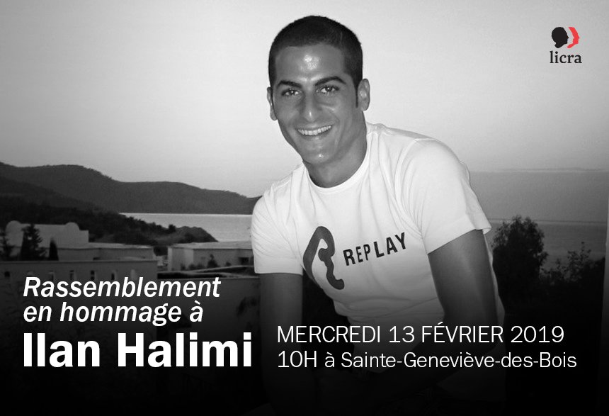 _LICRA_'s tweet photo. [1/2] Demain, soyons nombreux pour honorer la mémoire d'Ilan Halimi. 

Enlevé parce que Juif. 
Séquestré et torturé parce que Juif. 
Assassiné parce que Juif. https://t.co/TPteYsz7lA