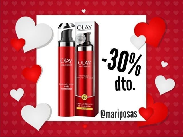 yolileon58's tweet photo. ❤ MES DEL AMOR ❤
Para que te regalen 🎁 o te regales 🎁 comenzamos semana con un 30% dto. en OLAY 3areas fps-30, hidratante, reafirmante cara y cuello y con protección solar ☀️
Cuídate por menos #olay #3areas
#regalos #sanvalentin #perfumeria #santamar… https://t.co/XasjGN4c59 https://t.co/s8LODuoQt0