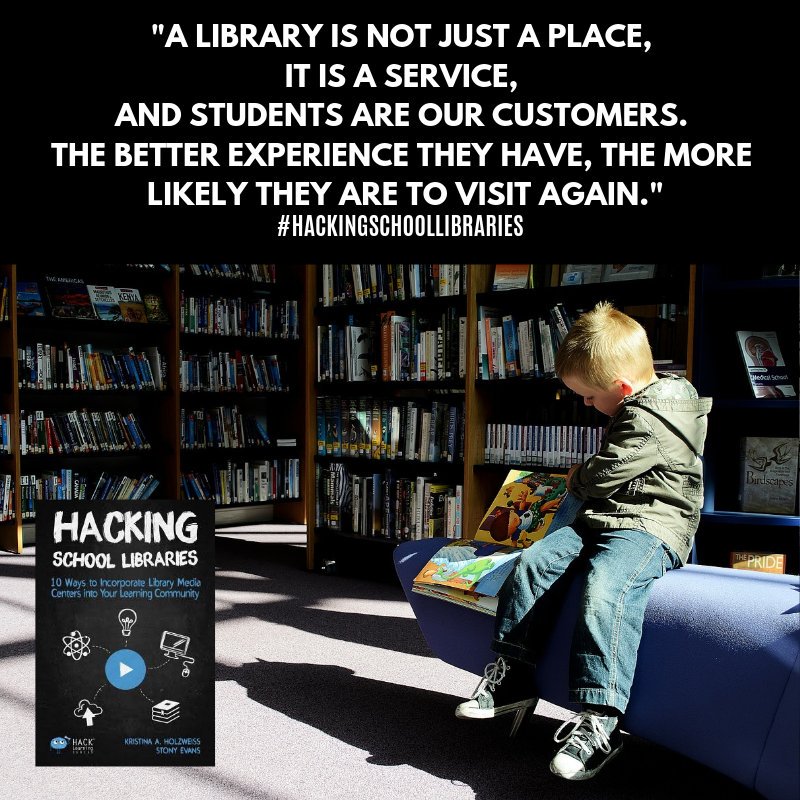 lieberrian's tweet image. Smile. The library is the best place to be! #HackingSchoolLibraries @stony12270