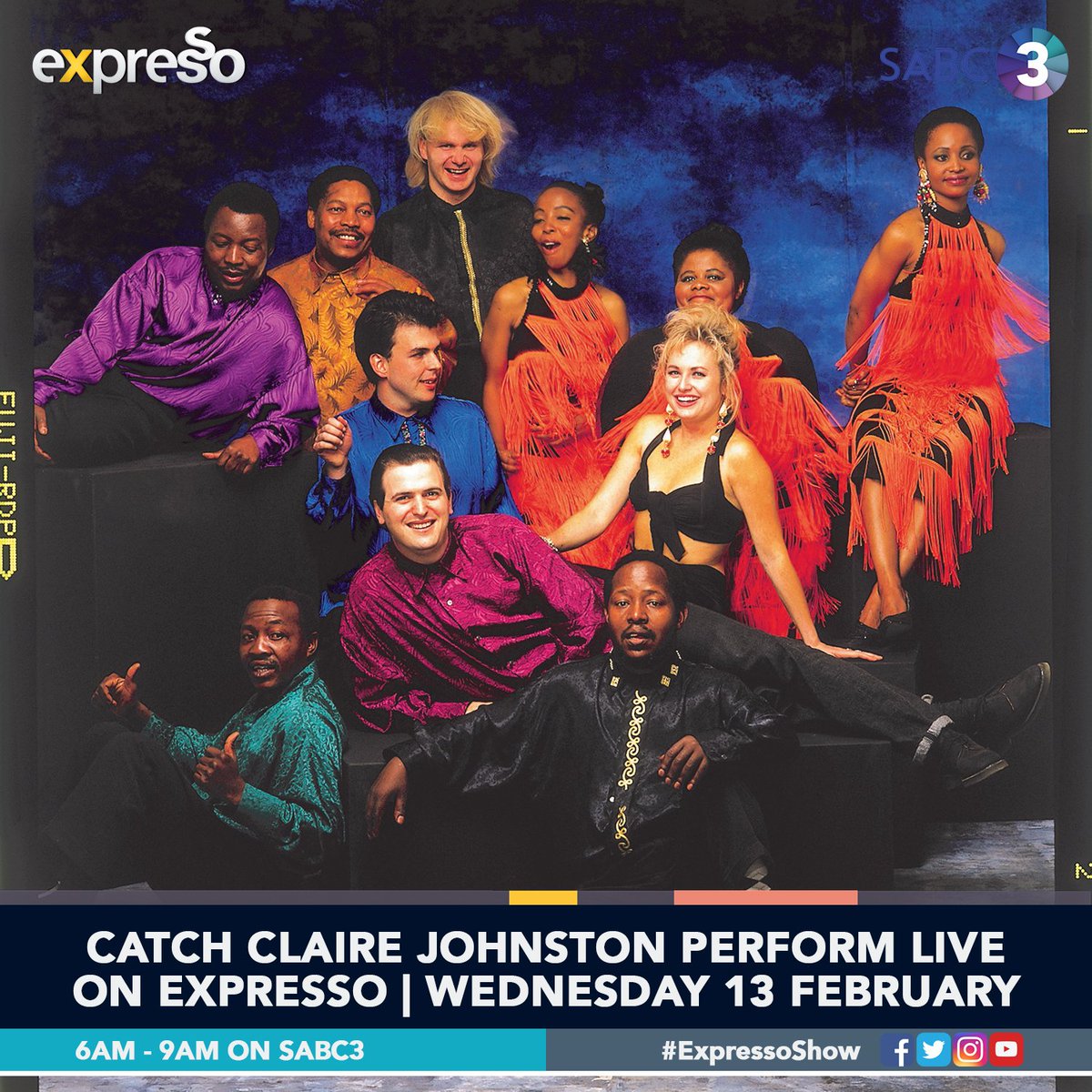 expressoshow's tweet image. We've got a legend in studio this Wednesday! Tune in 6-9AM on @SABC3 as we catch up with @MangoGrooveSA #ExpressoShow