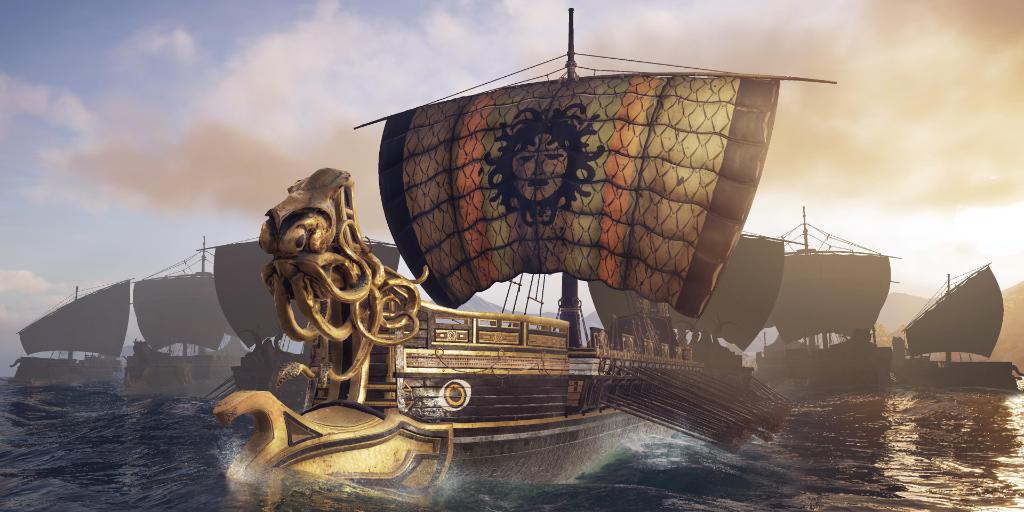 Assassin S Creed On Twitter The Tartessos Has Arrived In Assassinscreedodyssey The Pirate Ship Is Said To Originate From The Pillars Of Hercules And Often Ventures In The Sacred Aegean Sea To Attack