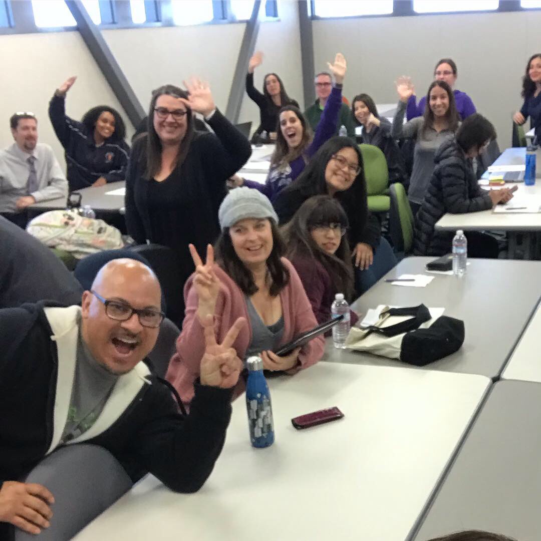 valseita's tweet image. Introducing our Google Expeditions kits to VUSD’s awesome middle school teachers. Can’t wait to hear about the virtual field trips they’ll lead and engaging lessons they’ll create for our students! @vusdlibraries #VisaliaUSD #VisaliaEdTech #FutureReady