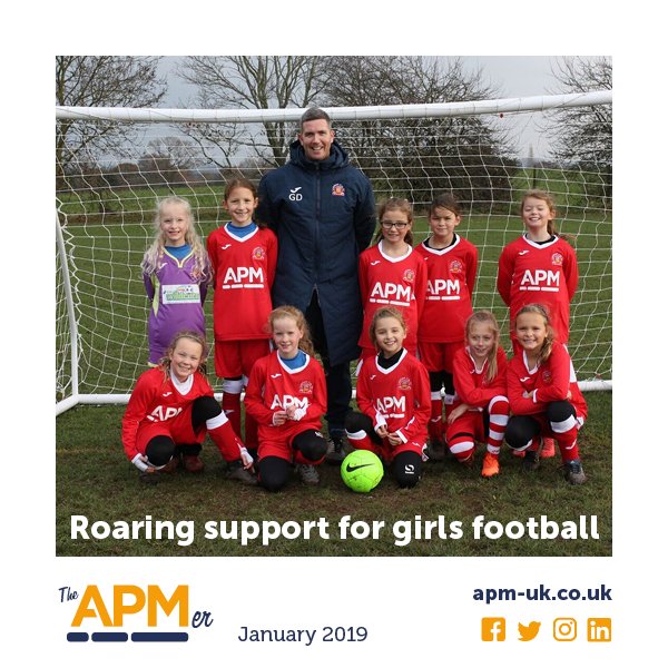 APM sponsors girls football team <a href="/lcfcwildcats/">Lichfield SSE Wildcats</a>  as part of the Give As You Earn Scheme. Read all about it here: apm-uk.co.uk/about-us/news/… #APMer #GAYE #GirlsFootball