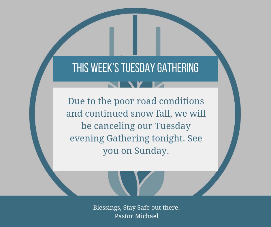 BethelofAuburn's tweet image. Due to the poor road conditions and continued snow fall, we will be canceling our Tuesday Evening Gathering. See you on Sunday. #bethelofauburn