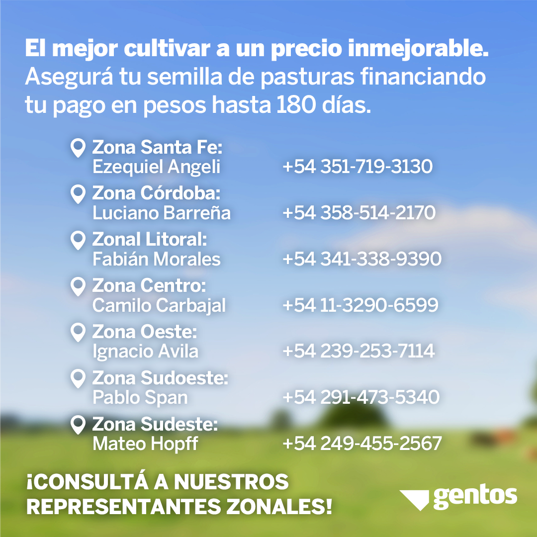 GentosArg's tweet photo. Intersembrar #gramíneas con #leguminosas incrementa la producción animal (más kg de carne o leche por hectárea), aumenta la eficiencia de uso del agua (más kg de MS por mm precipitado) y reduce la necesidad de aplicar nitrógeno. Consultanos para más info. #GentosTips https://t.co/KiDBg8EwxJ