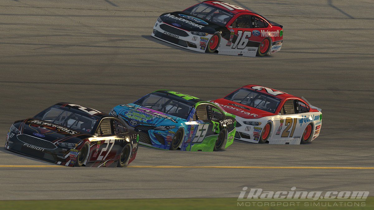 Renegades's tweet photo. Mark those calendars! 🗓️

Tune in tonight at 9 pm EST for the $100,000 eNASCAR PEAK Antifreeze @iRacing World Championship Series. #ReachThePEAK

https://t.co/PHBYXe14E4

🇺🇸 #27 @CVincent34 
🇺🇸 #28 @GarrettLowe_6 https://t.co/fmZdKCY0ei