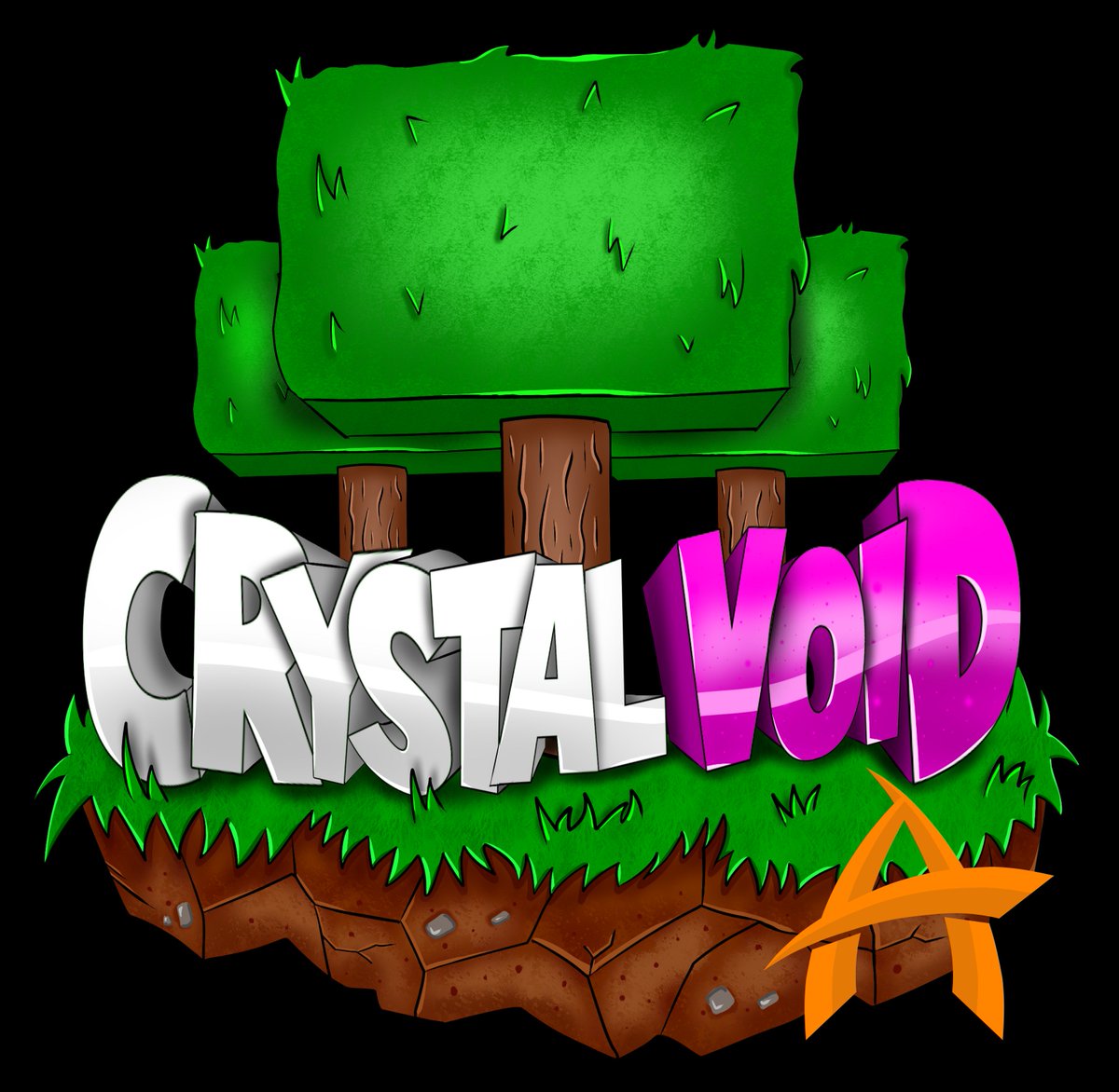 AnomalyArtz's tweet photo. Minecraft Server Logo that I made for #CrystalVoid #minecraftservers #hytaleservers #logodesign #logo #drawn https://t.co/mmkJeln57y