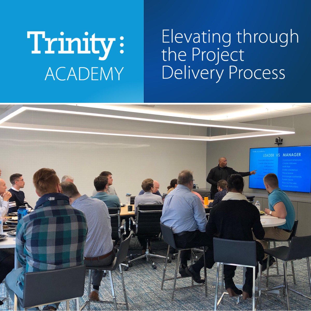 Today is a transformational day in our history as we kick off the Trinity: Academy to train and elevate our team members across the firm. We believe that the pursuit of knowledge is critically important to successful outcomes for our clients. #DesignMatters #KnowledgeMatters