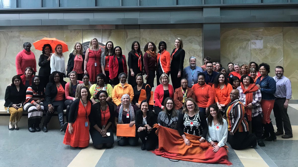 OVWJustice's tweet photo. OVW and the @NCAI1944 Violence Against Native Women Task Force are Wearing Orange 4 Love! Show us your orange and support healthy relationships and breaking the cycle of violence. #teenDVmonth #CYEM #OVWTDV @BreaktheCycleDV @TLPI1996 https://t.co/uISU7T63W0