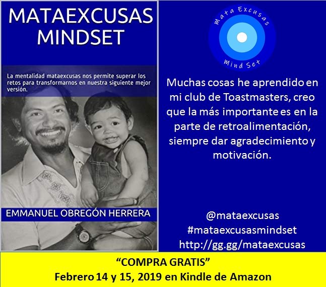mataexcusas's tweet photo. Ya está lista la última  #compragratis en @AmazonKindle @KindleMexico del libro  #mataexcusasmindset para el 14 y 15 de febrero. #MuyAgradecido  @GobiernoMX @Taibo2 @lopezobrador_ @BeatrizGMuller @tatclouthier @emoctezumab @CONALEP_Mex https://t.co/cukmhweJke @eohconalepmx https://t.co/2QB7O0epcX
