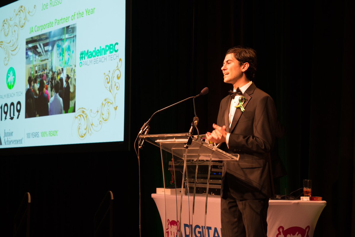 JosephRRusso's tweet photo. Honored to be named @JAofPBTC Partner of the Year!
And just last week @PaulVedderJR (@TeamVXIT), Adam Ross (@ARdesigning ), & Omar Soto (@Rybovich) mentored students on their @PalmBeachTech Careers! #MadeInPBC #BelieveInPBC https://t.co/L3oaABeSwY