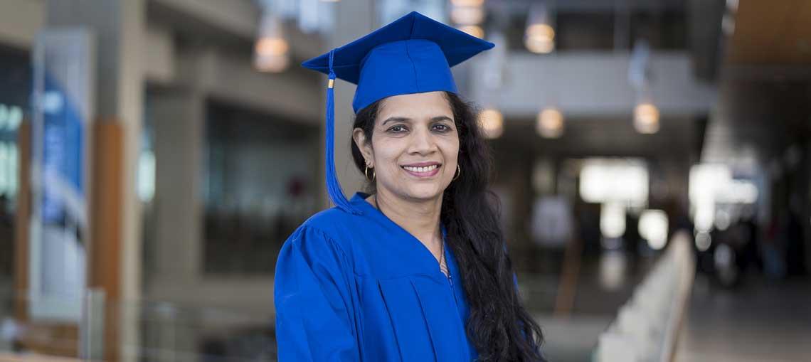 BowValley's tweet photo. As a client services representative in the Office of the Registrar, Kanchana Amararajan’s role at convocation is usually to manage the procession. But this morning, she walked in the procession as a graduate of the Chiu School of Business.  https://t.co/m6ZHJVYOfp

#BVC18 https://t.co/dr4JXOOjzh