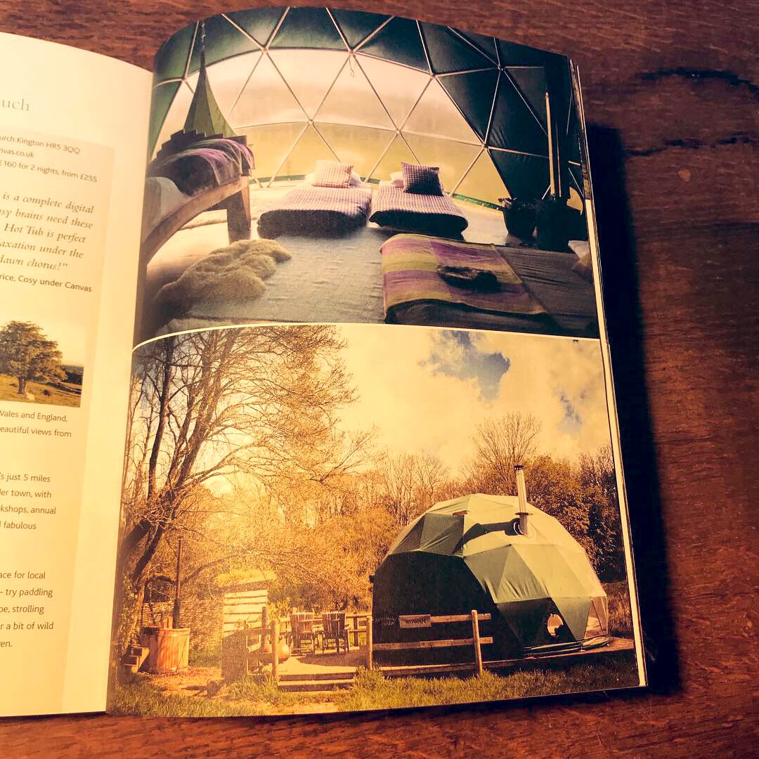 cosyundercanvas's tweet photo. So delighted to feature in @coolplacesuk new book Cool Places... packed full of Britain’s coolest places to stay, eat, drink ..and more. https://t.co/L3arZwxIgL