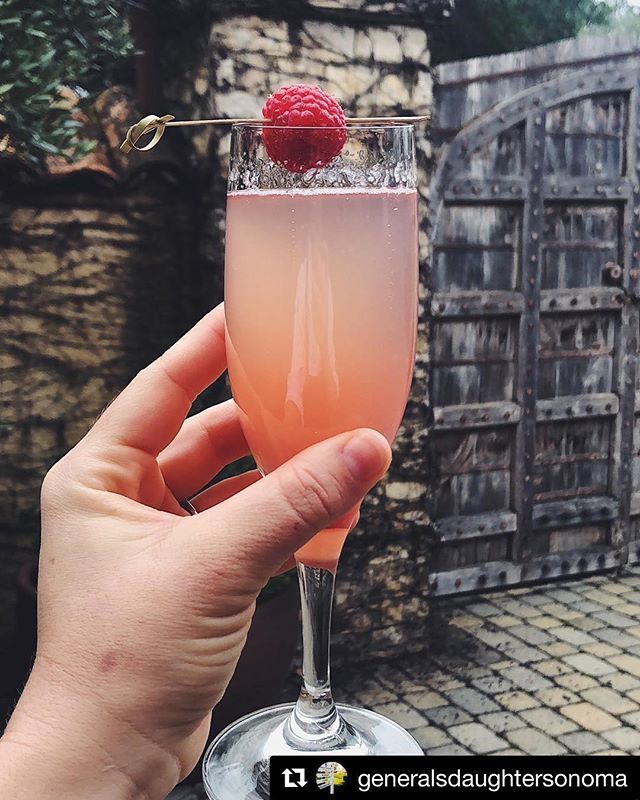 #Repost @generalsdaughtersonoma with <a href="/get_repost/">Repost</a>
・・・
It might not be Valentine’s Day yet, but we’re always ready to celebrate love here at The General’s Daughter! We are loving this Sweetheart 79 cocktail, featuring Chandon sparkling, Hendricks gin, … bit.ly/2Bzdnkf