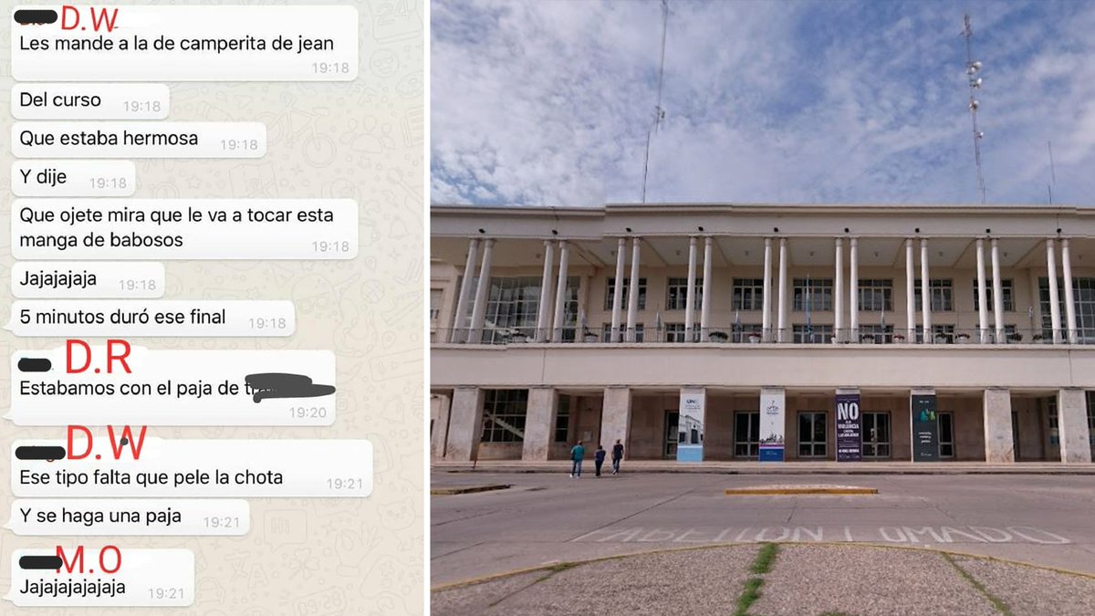 infobae's tweet photo. "Imposible no tocarla borracha": los mensajes de docentes y alumnos que impulsaron denuncias por acoso en la Universidad de Córdoba https://t.co/3oQCqjRP2u https://t.co/AKKkLB0vW5